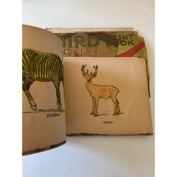 1910’s Antique Color Books & Drawing Book Bundle of 4 Rough Condition - Picture 14 of 14